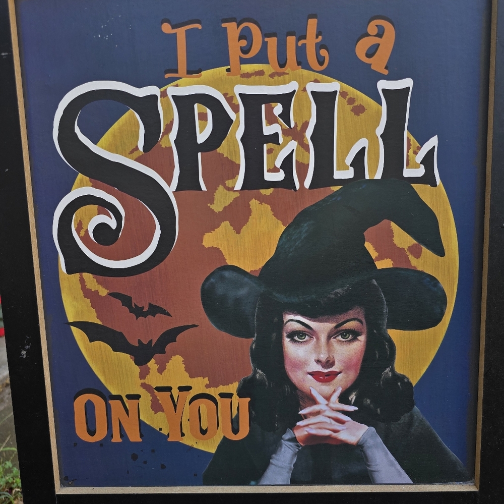 Halloween Decorative wood sign - Picture 6 of 6